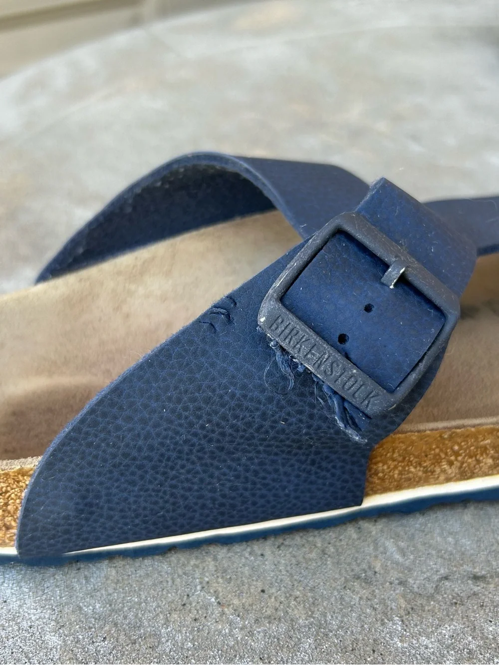 Birken Stock Men Blue Thong Sandals (READ DESCRIPTION)